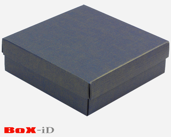Proefpakketje Kato rib metal blau ; doosje incl. linten Gold